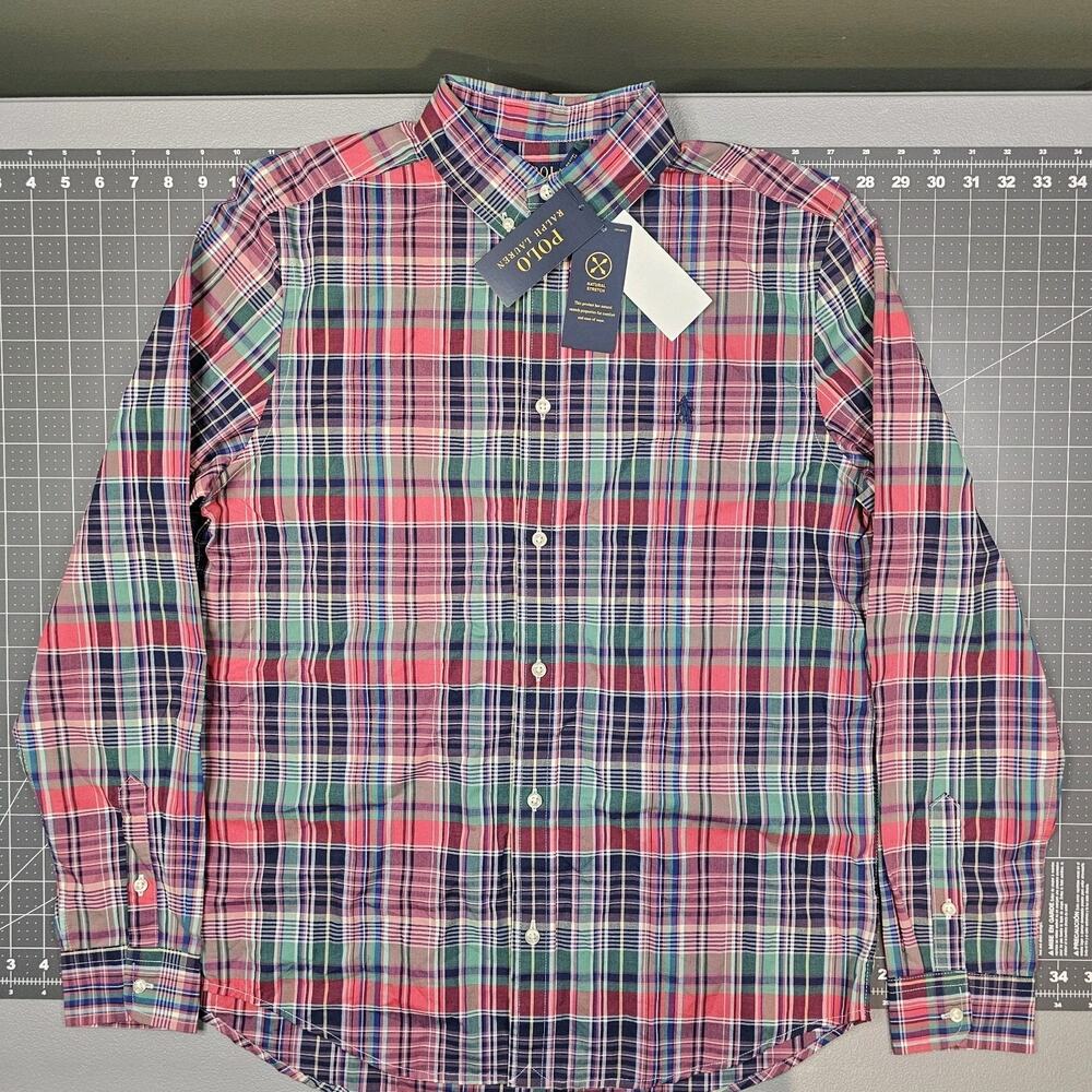 Polo Ralph Lauren Shirt Boys XL NWT New Youth Plaid Preppy Academia Classic